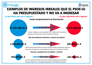 Infografía ingresos irreales