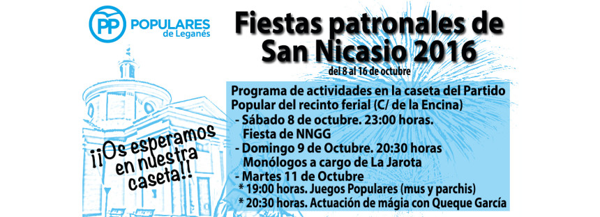 El Partido Popular presenta sus actividades para las fiestas de San Nicasio