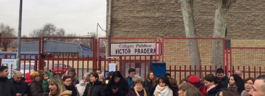 450 alumnos del CEIP ‘Víctor Pradera’ sufren la desidia y la falta de compromiso del Gobierno socialista