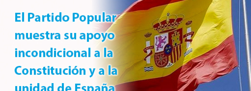 El PP declara su apoyo y defensa de la Constitución y solicita al resto de Grupos Políticos su adhesión en el Pleno Municipal