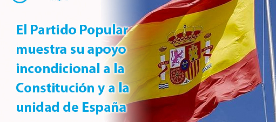 El PP declara su apoyo y defensa de la Constitución y solicita al resto de Grupos Políticos su adhesión en el Pleno Municipal