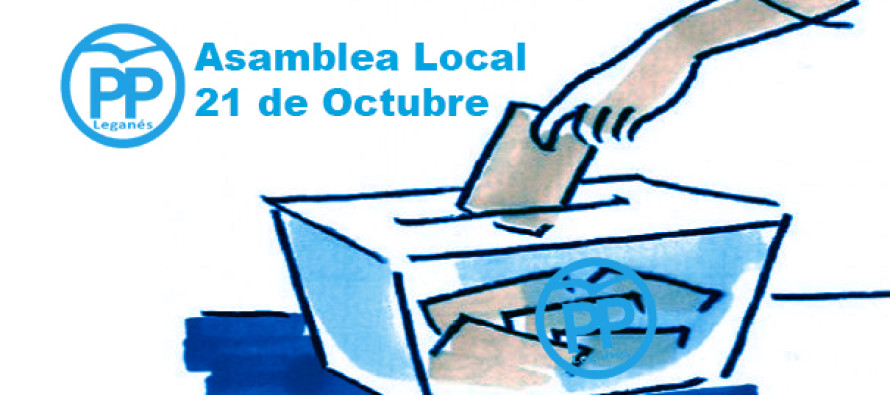 Se convoca la Asamblea Local del Partido Popular de Leganés para el 21 de Octubre