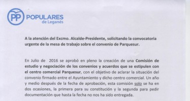 El Partido Popular exige al Alcalde la convocatoria urgente de la mesa de trabajo de Parquesur por falta de transparencia