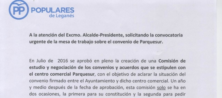 El Partido Popular exige al Alcalde la convocatoria urgente de la mesa de trabajo de Parquesur por falta de transparencia