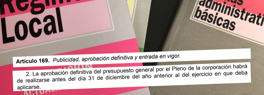 El empecinamiento del Alcalde socialista lleva al Ayuntamiento a aprobar unos presupuestos que incumplen la Ley