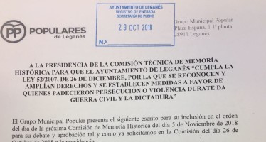 El Partido Popular propone que se cambie el nombre de las calles dedicadas a La Pasionaria, Federica Montseny, Juan Negrín, Francisco Largo Caballero y José Díaz Ramos, por nombres de victimas del terrorismo