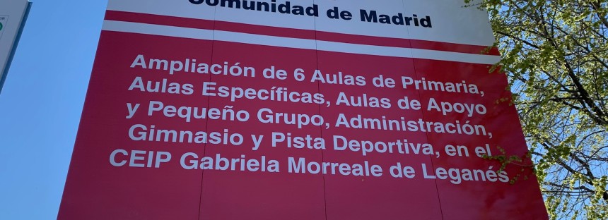 La ampliación del CEIP Gabriela Morreale estará lista para el inicio del próximo curso