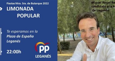 El PP compartirá con los vecinos de Leganés una limonada popular el domingo 14 a las 22:00 horas en la Plaza de España con motivo de las Fiestas en Honor de Nuestra Señora de Butarque