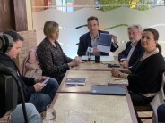 Recuenco presentó ante los medios su programa para “resucitar el comercio y la hostelería de Leganés”